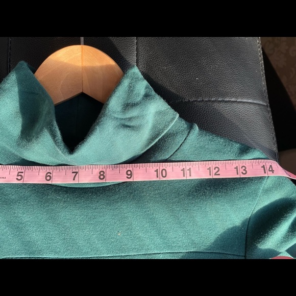 Forest green American Apparel turtleneck dress - Picture 5 of 6